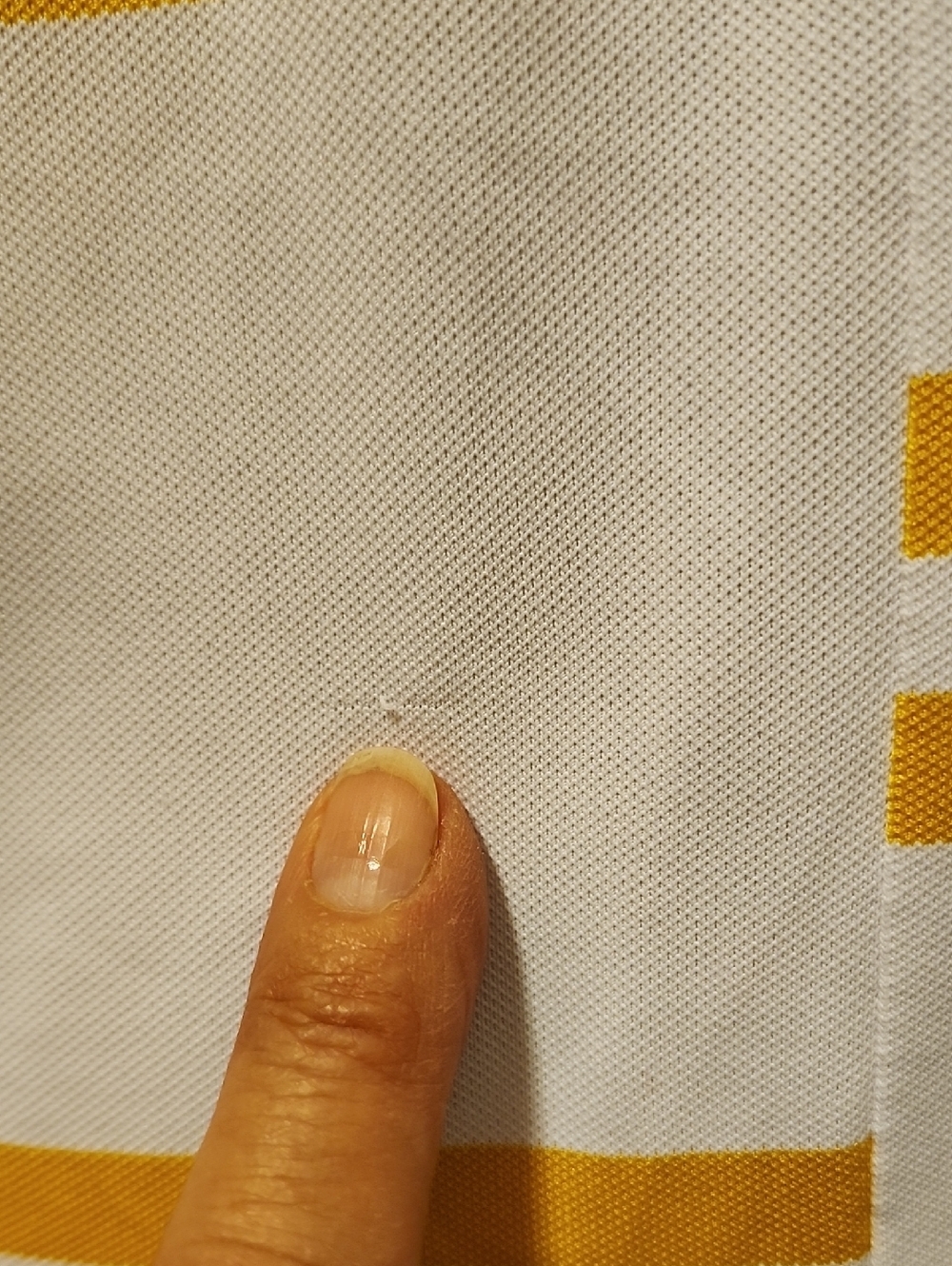 G/FORE Women's Sleeveless Polo Large White and Yellow Stripe Golf - Picture 4 of 8